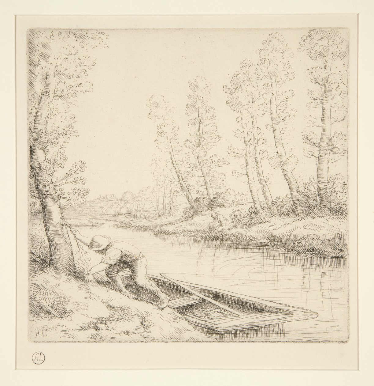 Reggel a folyón alkotó: Alphonse Legros