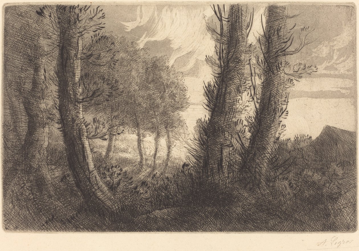 Tájkép alkotó: Alphonse Legros