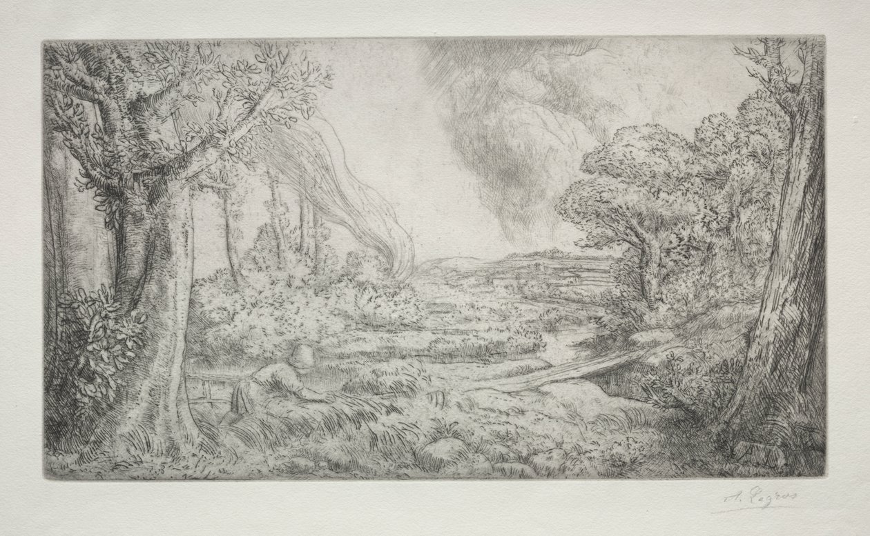 Tájkép alkotó: Alphonse Legros