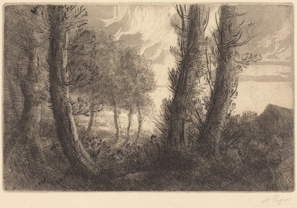 Tájkép alkotó: Alphonse Legros