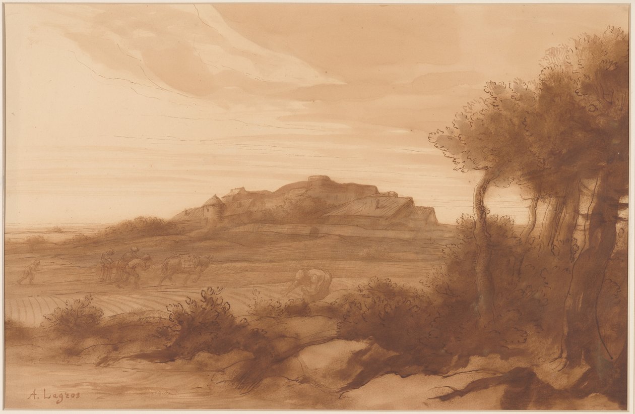 Tájkép alkotó: Alphonse Legros