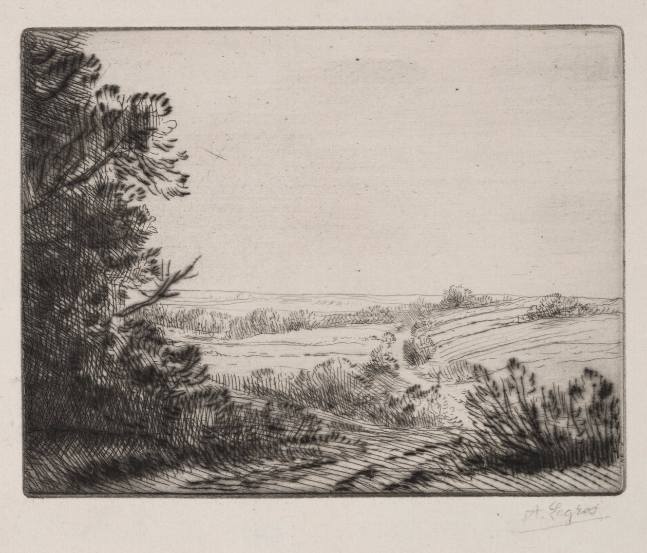 Tájkép alkotó: Alphonse Legros