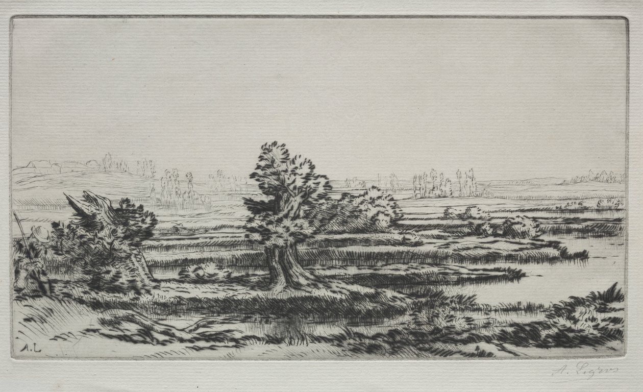 Tájkép alkotó: Alphonse Legros