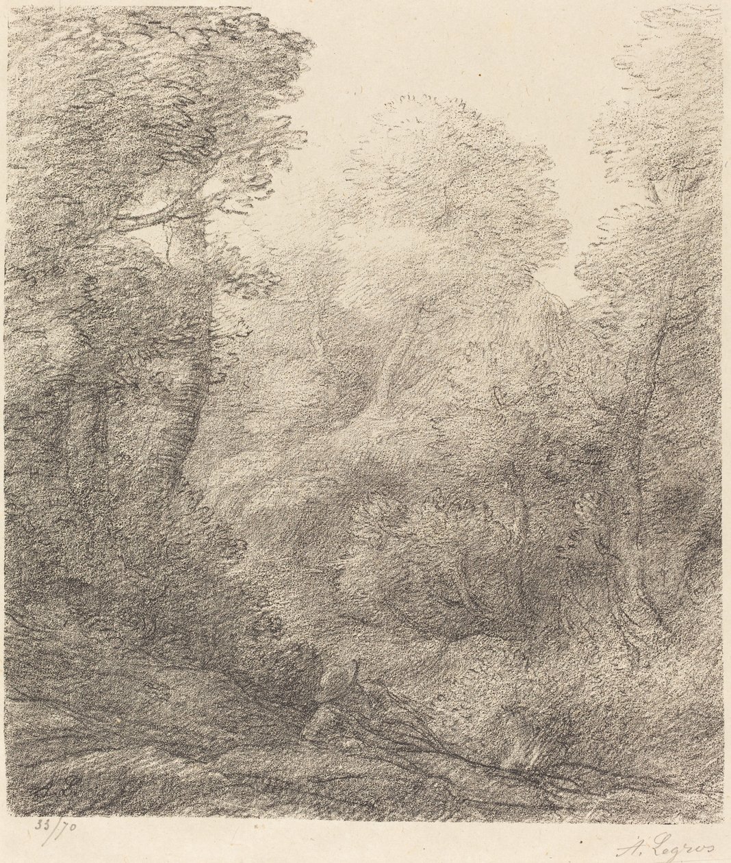 Táj: Reggeli köd alkotó: Alphonse Legros