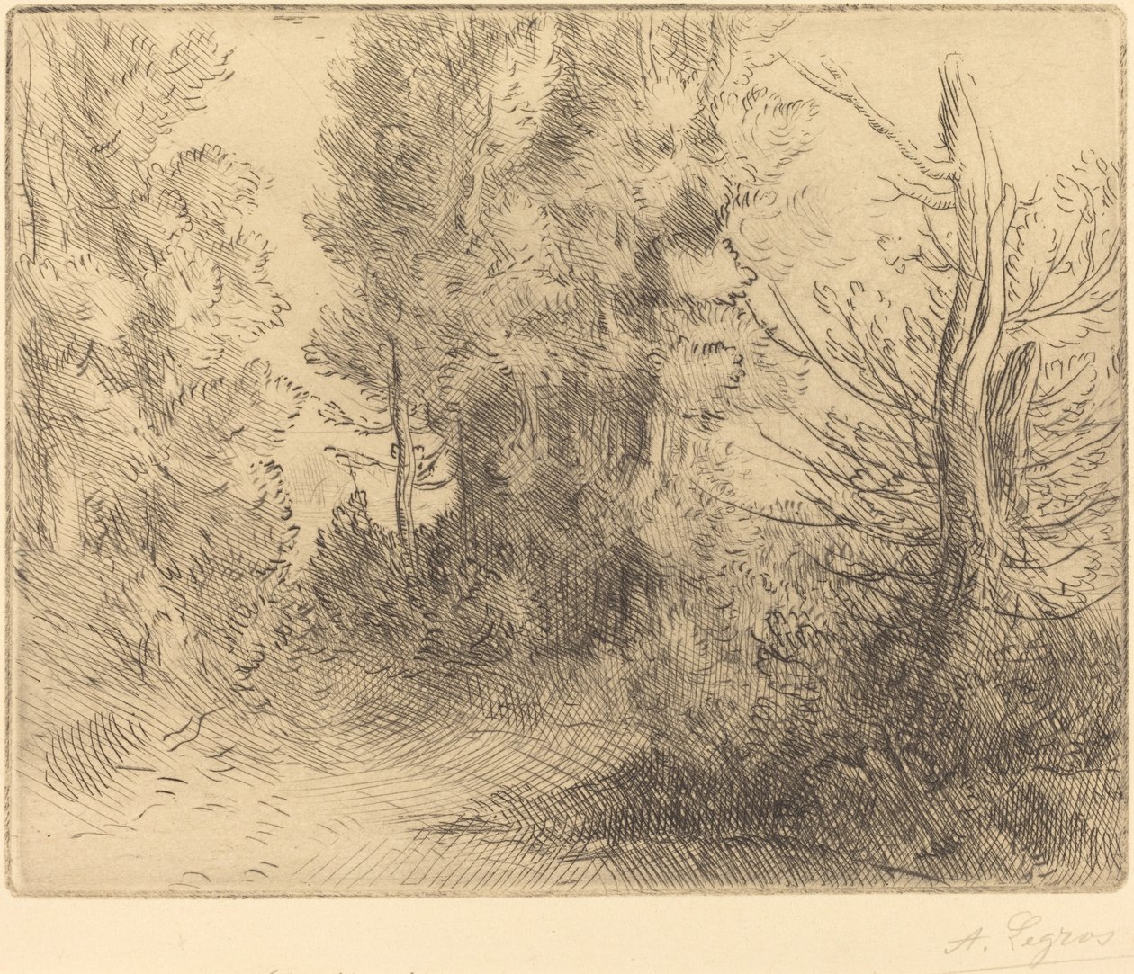 Táj: Chailleux közelében alkotó: Alphonse Legros
