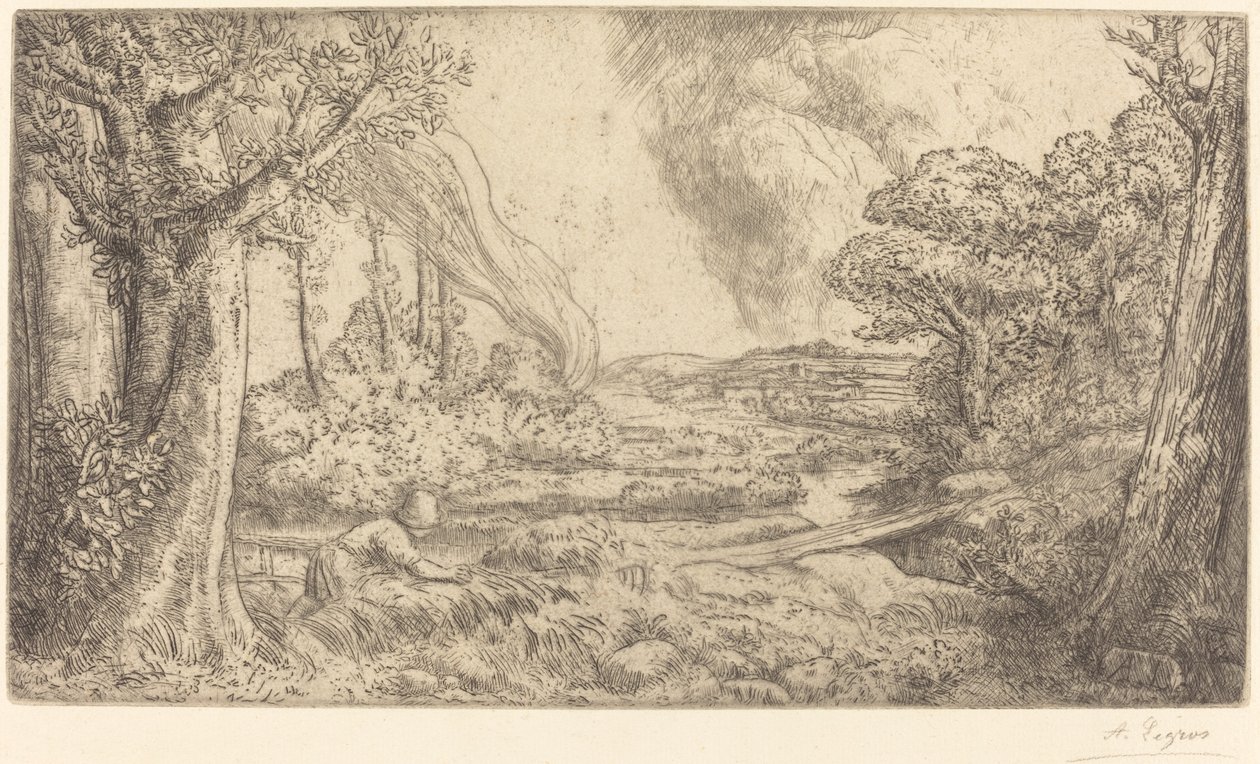 Táj Táj. alkotó: Alphonse Legros