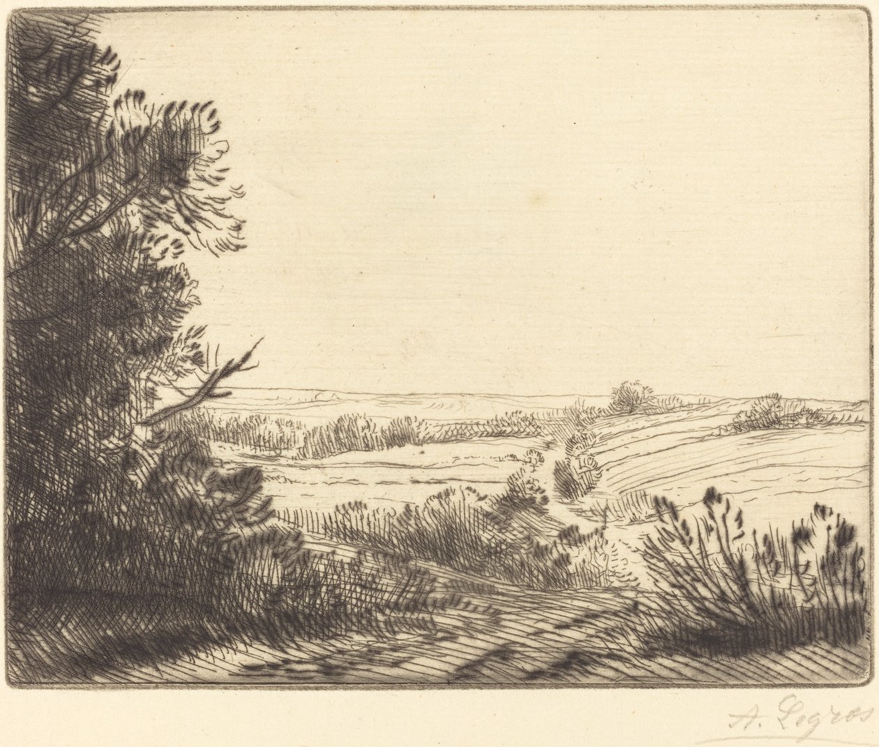 Táj: Út Horville felé: Chemin d