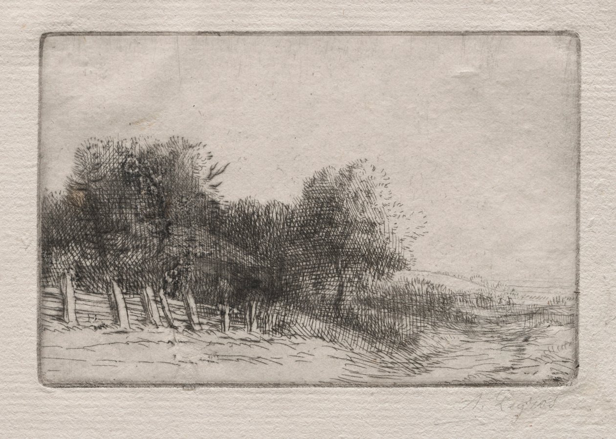 Táj Táj. alkotó: Alphonse Legros