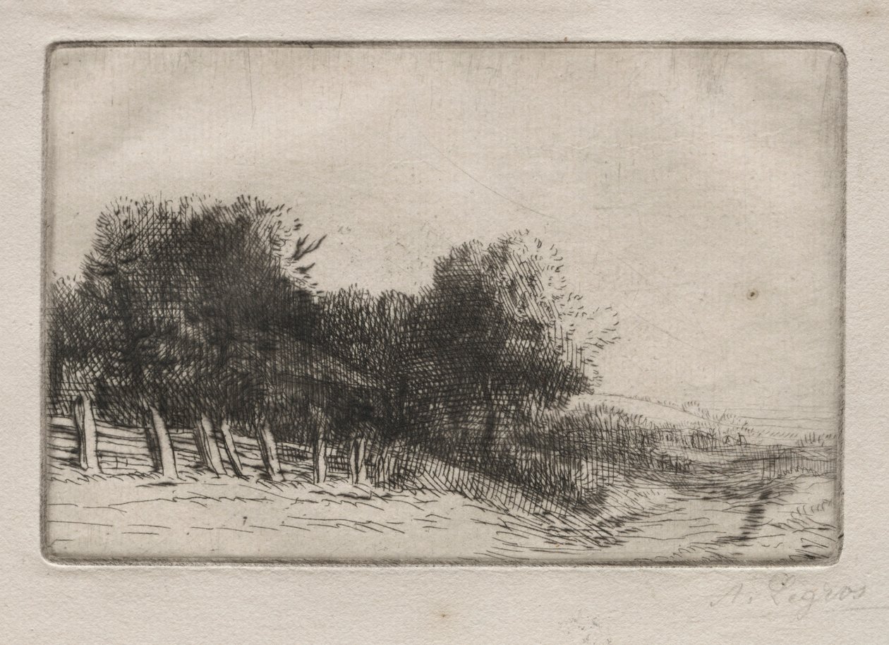 Tájkép A táj. alkotó: Alphonse Legros