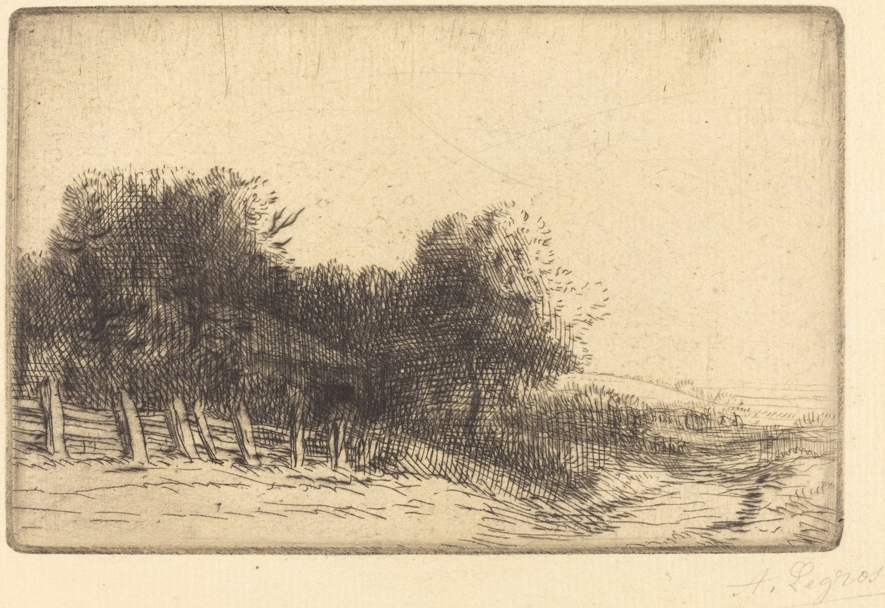 Táj Táj. alkotó: Alphonse Legros