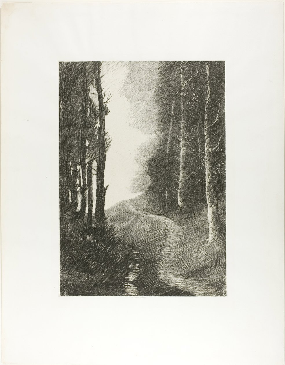 Táj nyírfákkal alkotó: Alphonse Legros