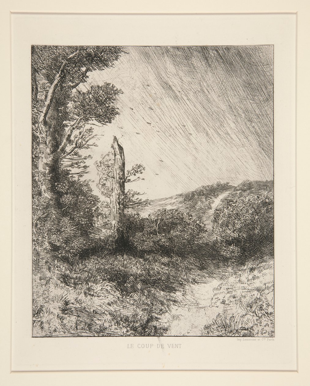 Le Coup de Vent (A széllökés) alkotó: Alphonse Legros