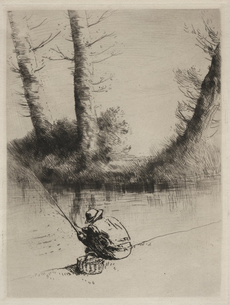 A Horgász alkotó: Alphonse Legros