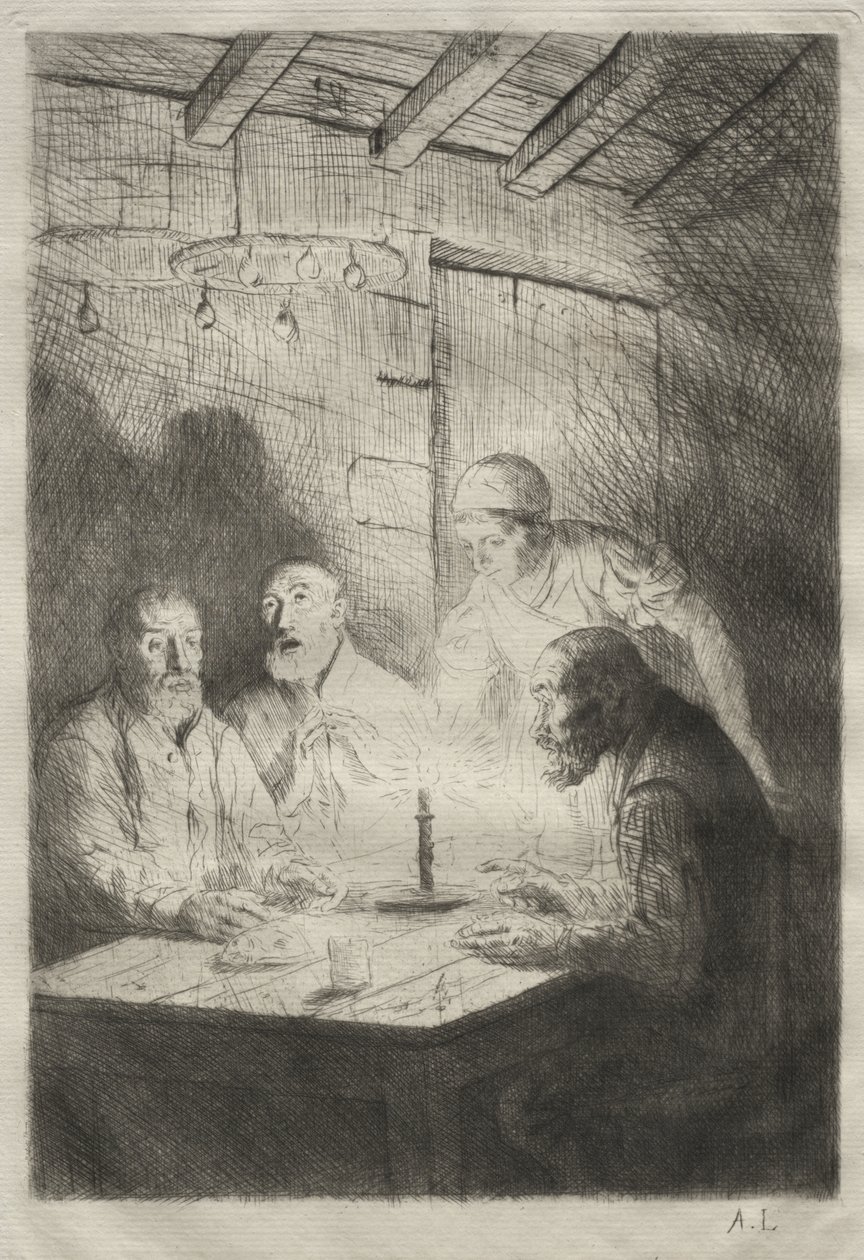 Vacsora a nyomorban alkotó: Alphonse Legros