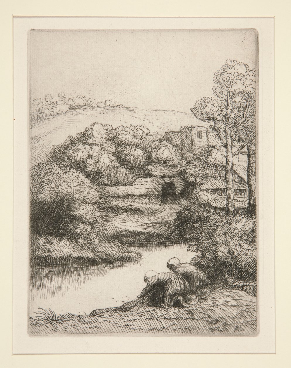 Mosóház, vagy Mosónők alkotó: Alphonse Legros