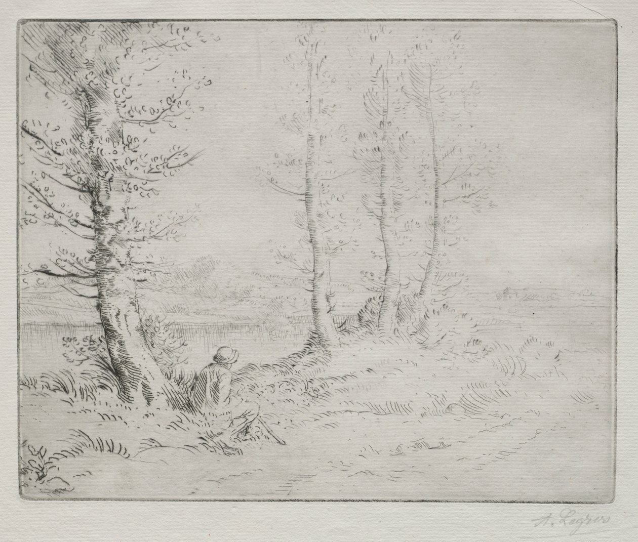 a part mentén alkotó: Alphonse Legros