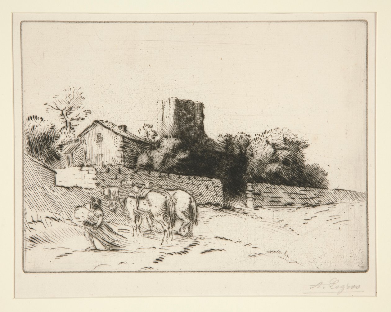 Le mur du presbytere (plébánia fala) alkotó: Alphonse Legros