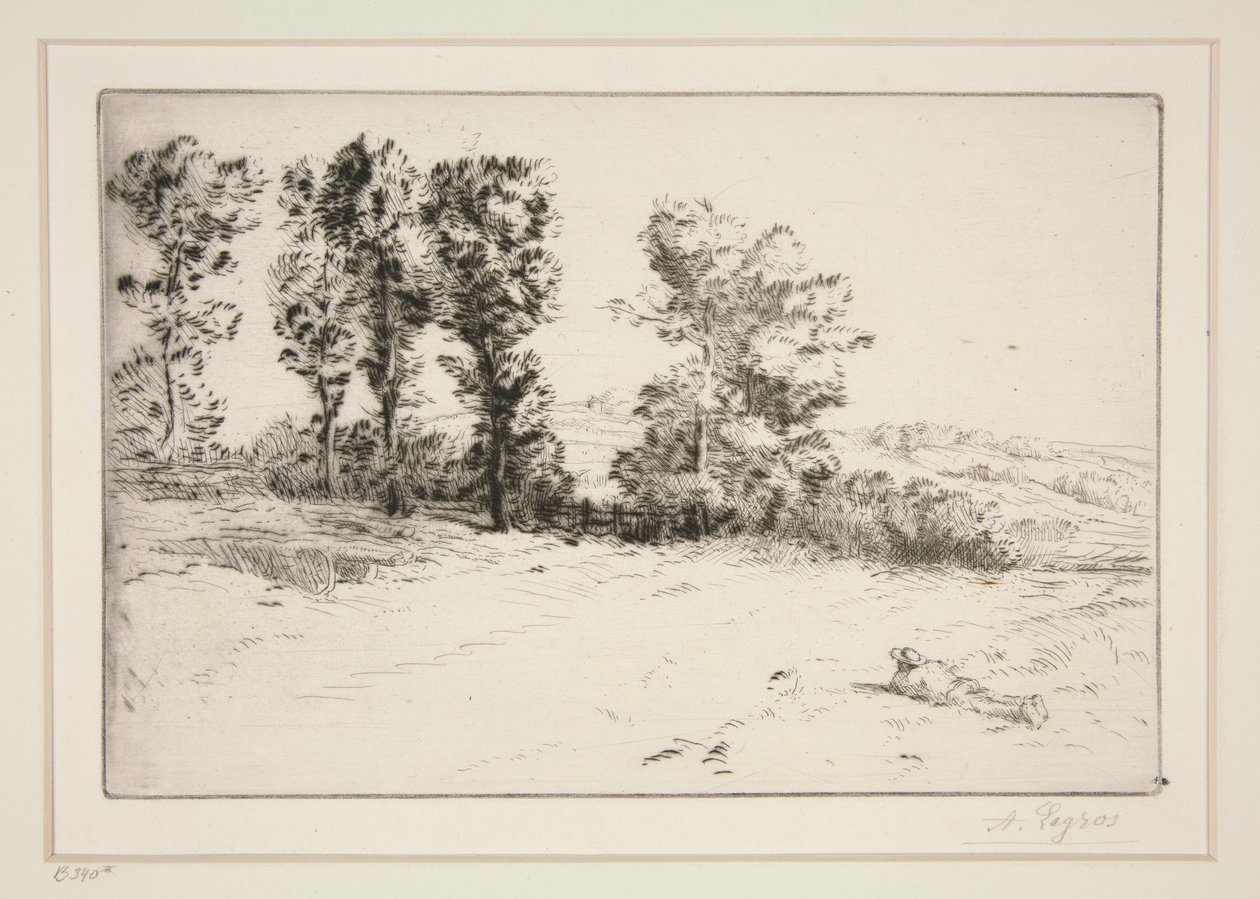 Le pre ensoleille (Rét a napsütésben) alkotó: Alphonse Legros