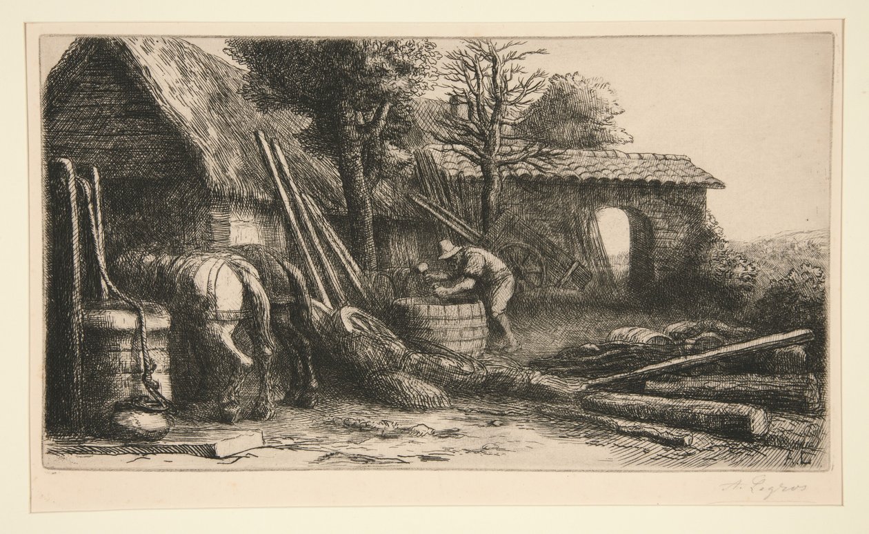 A hordókészítő (The Cooper) alkotó: Alphonse Legros