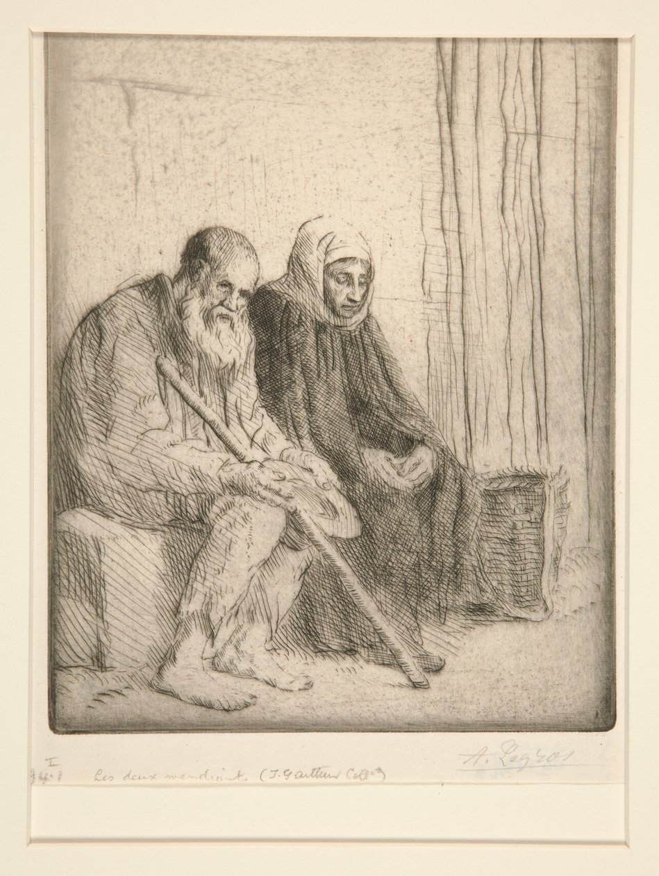 A két koldus (Two Beggars) alkotó: Alphonse Legros