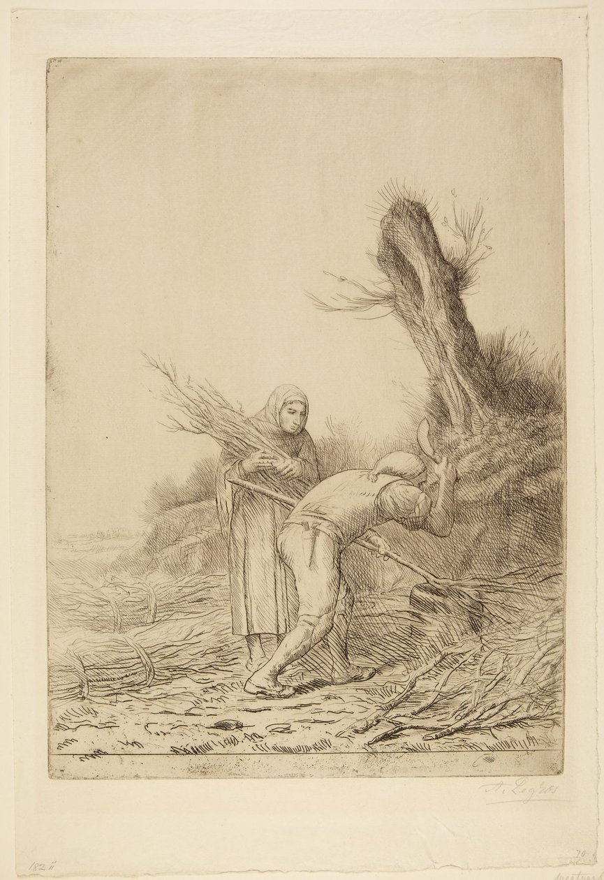 Rőzseköteg-készítők alkotó: Alphonse Legros