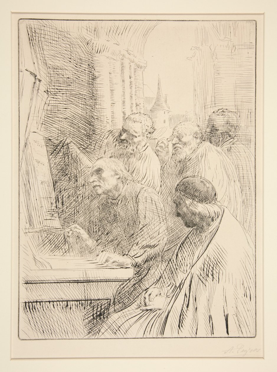 Szerzetesek a templomban alkotó: Alphonse Legros