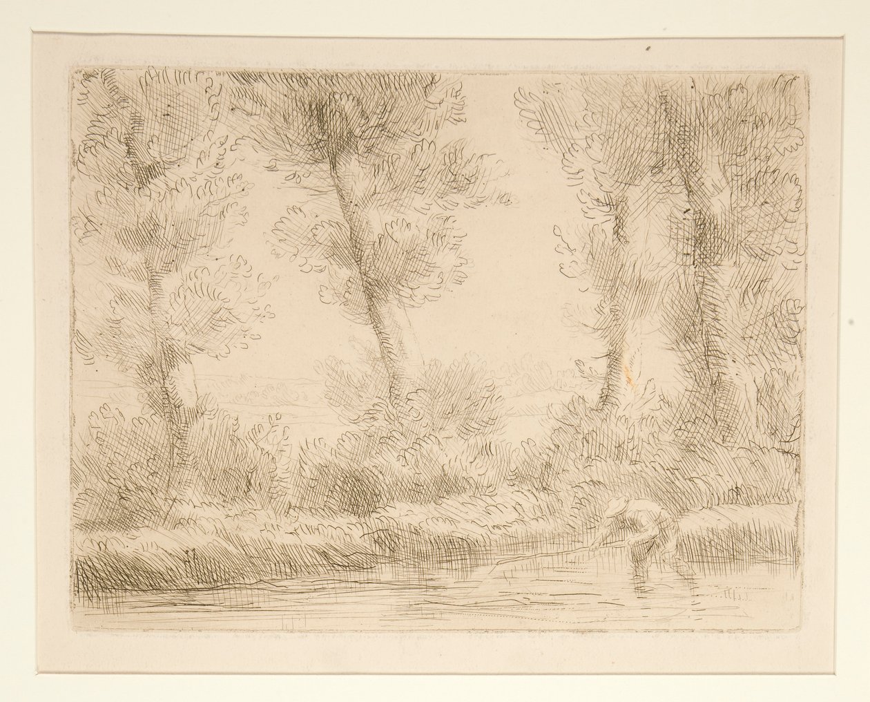 Les bords de la Liane (A Liane partja) alkotó: Alphonse Legros