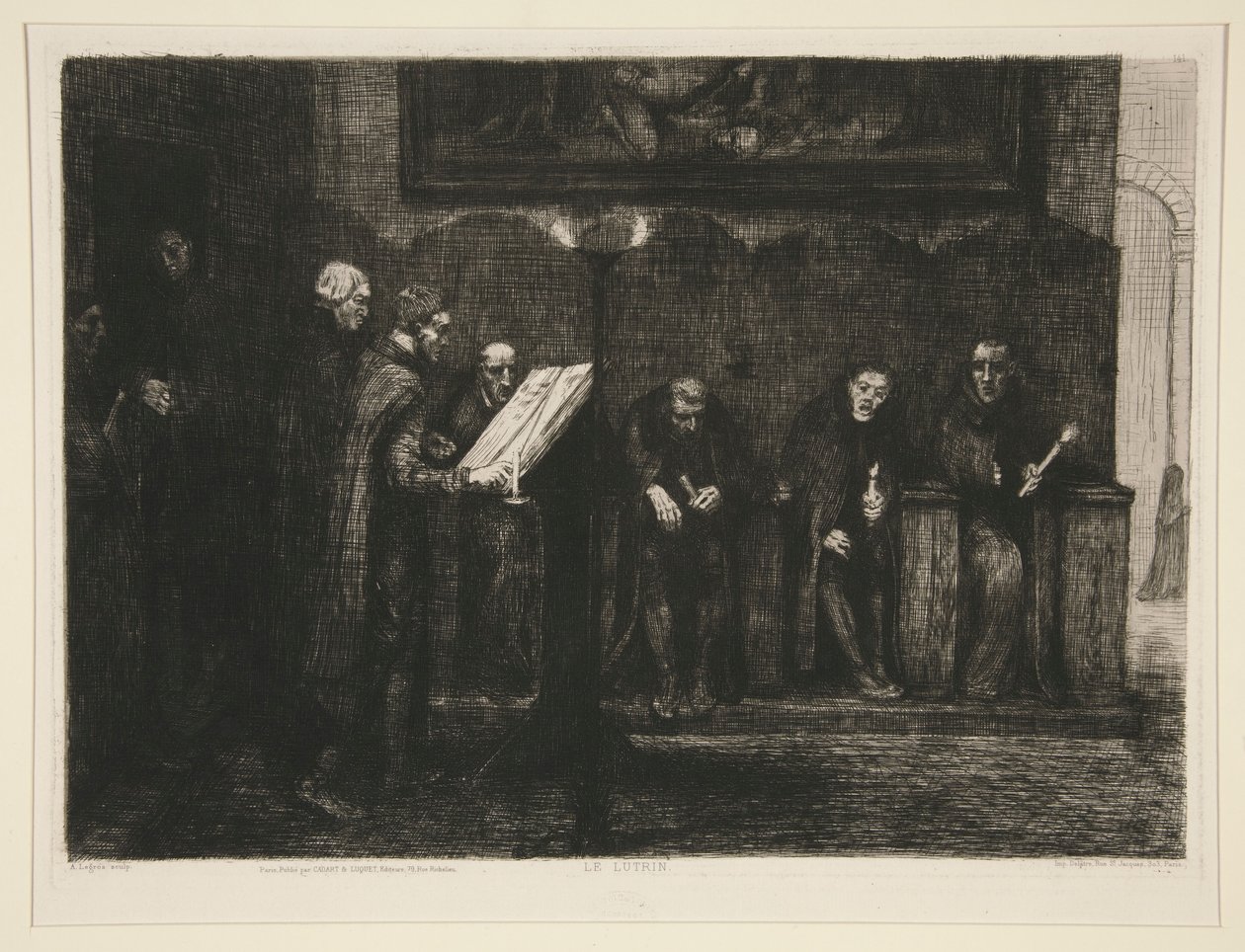 Les chantres espagnols, vagy Le lutrin (A spanyol kántorok vagy a szónoklat) alkotó: Alphonse Legros