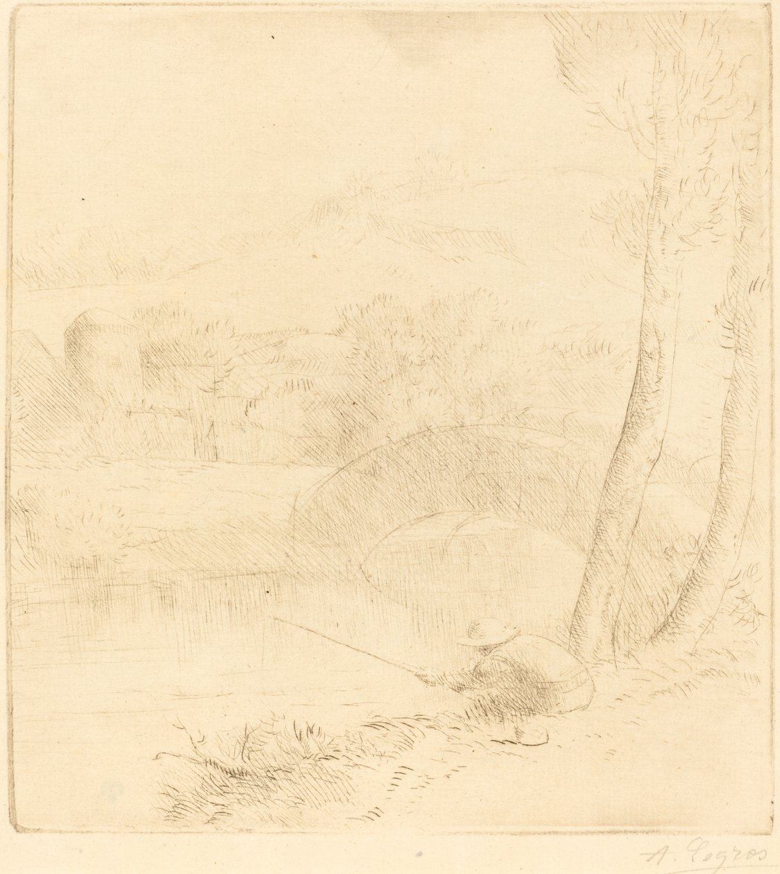 Kis angyal (A kis horgász) alkotó: Alphonse Legros