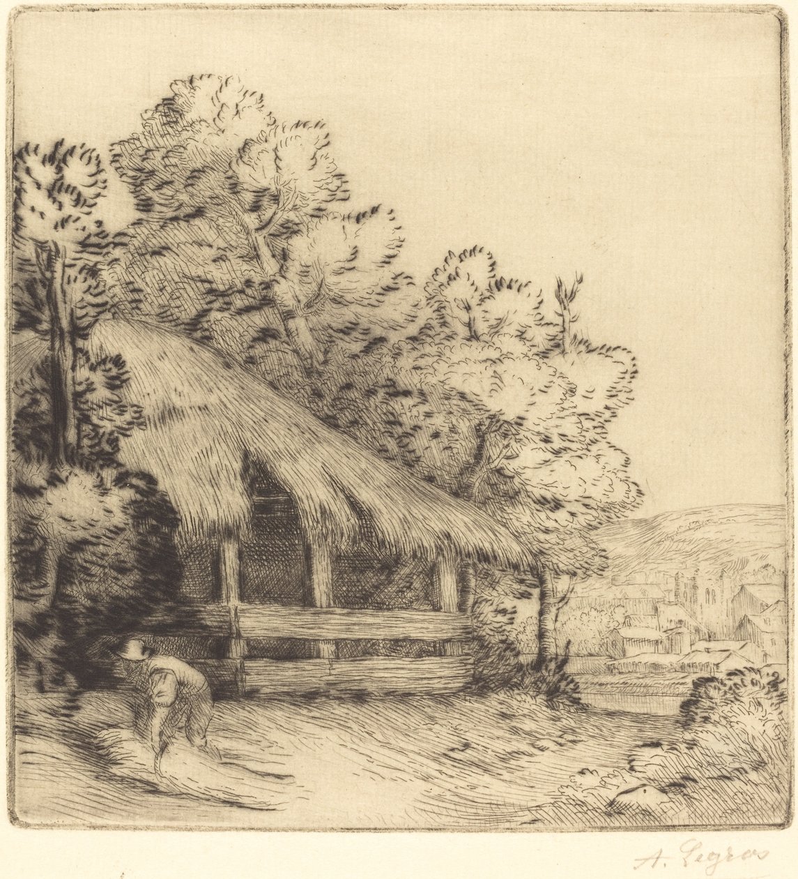 Little Shelter (Le petit hangar) alkotó: Alphonse Legros