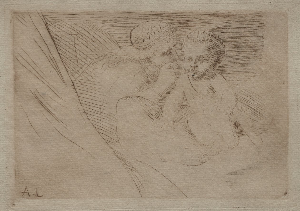 Mab és Cupido alkotó: Alphonse Legros