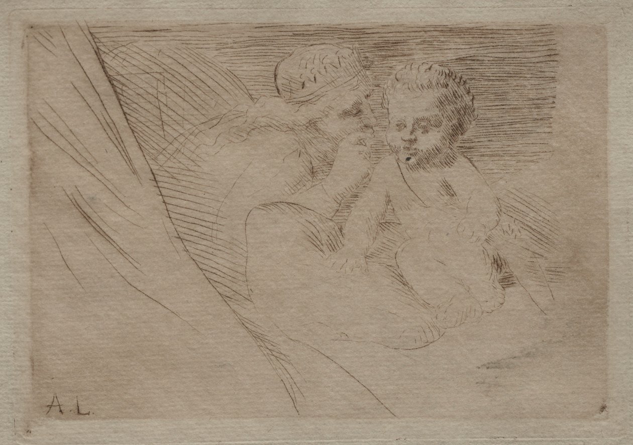 Mab és Cupido. alkotó: Alphonse Legros