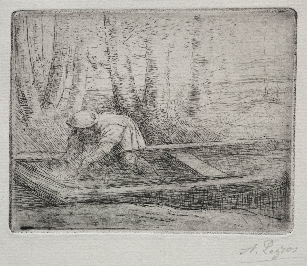 Ember egy puntban. alkotó: Alphonse Legros
