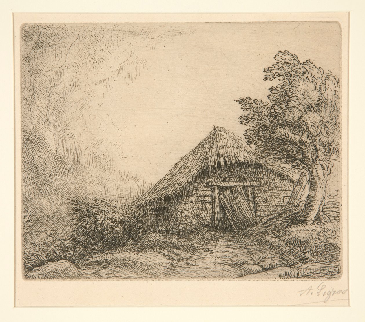 Víkendház egy dombon alkotó: Alphonse Legros