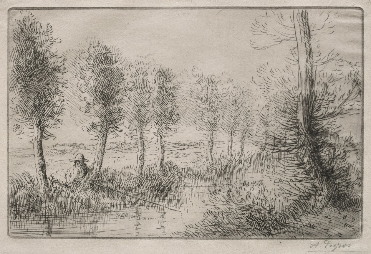 A Malom közelében alkotó: Alphonse Legros