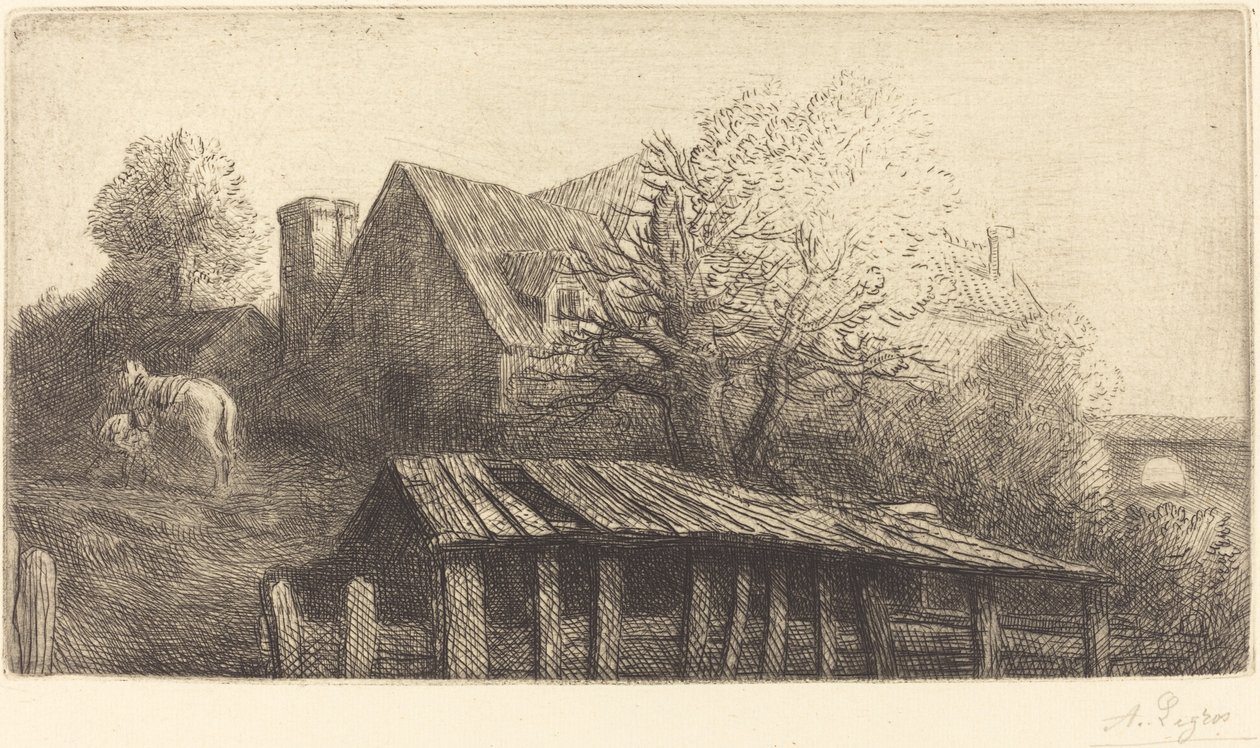 Old Inn alkotó: Alphonse Legros