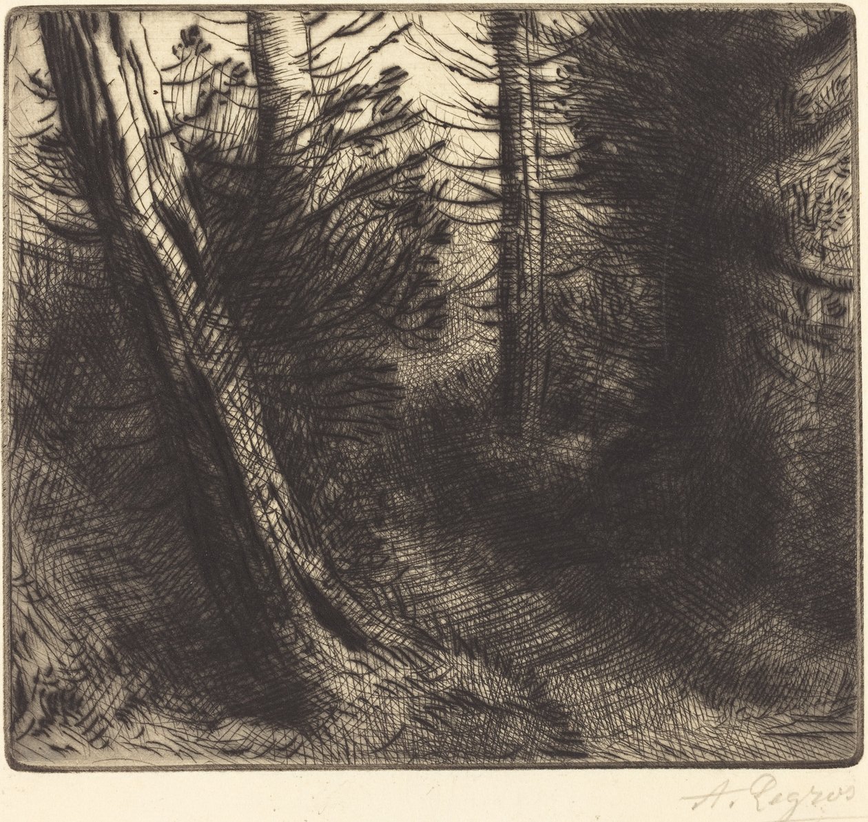 Út az erdőn keresztül alkotó: Alphonse Legros