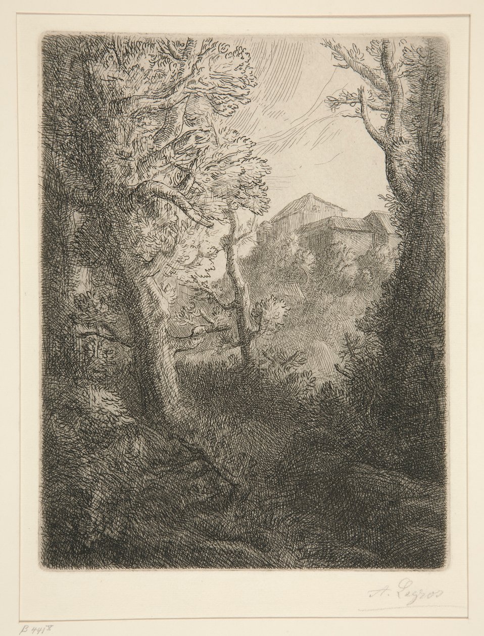 Vidéki táj alkotó: Alphonse Legros