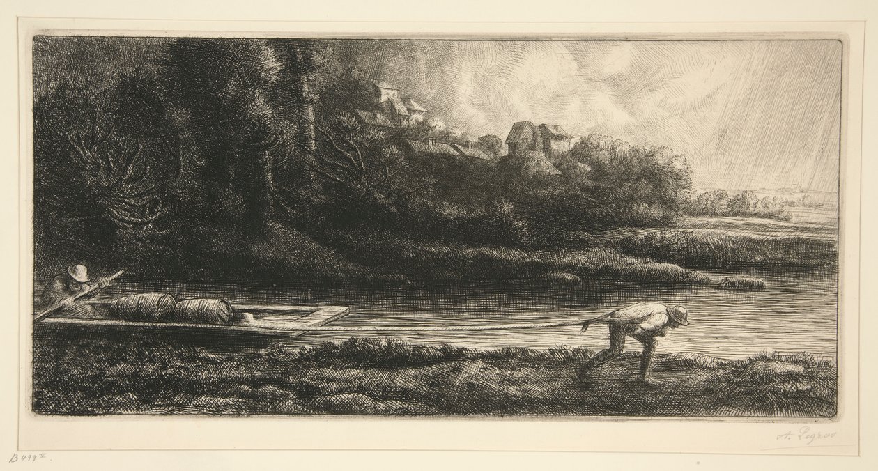 Hajó táj alkotó: Alphonse Legros
