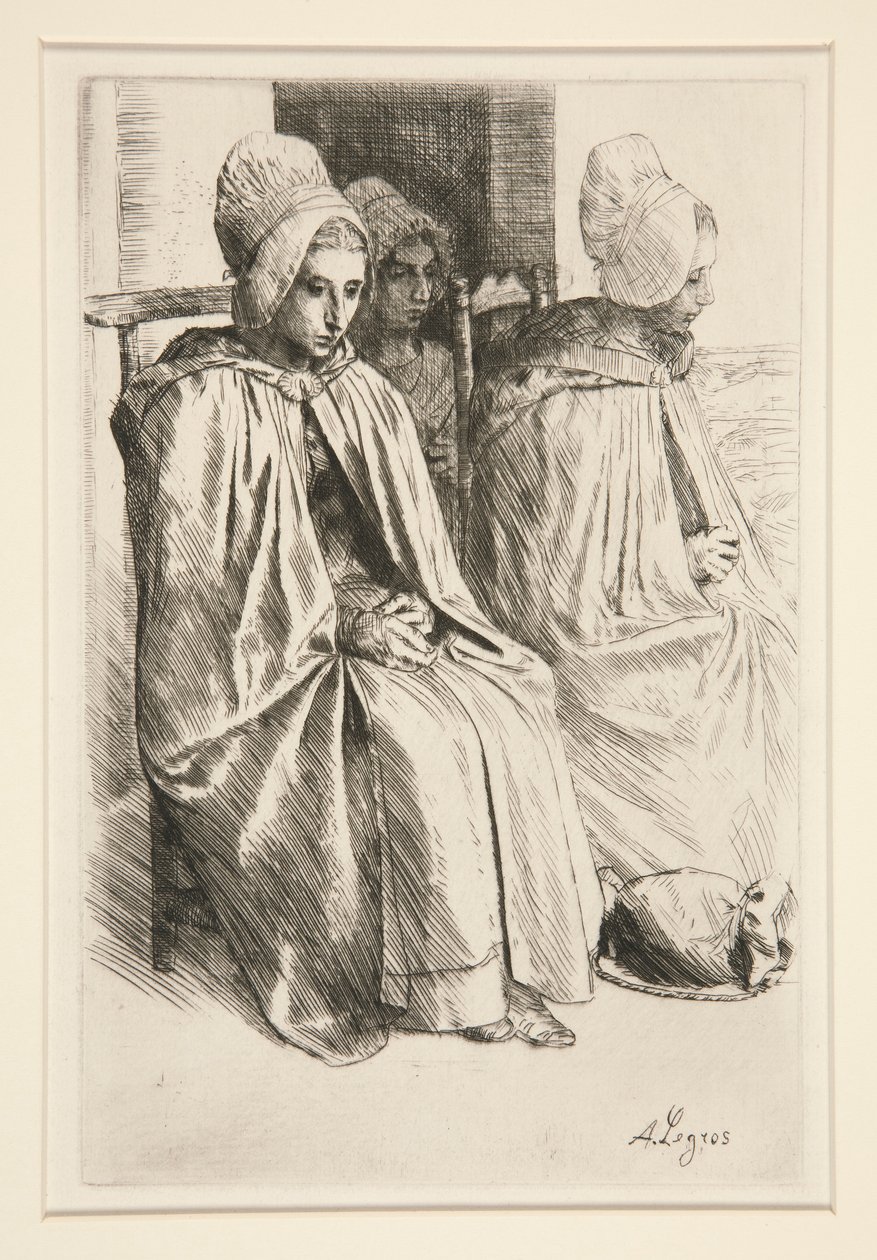 Parasztasszonyok Boulogne szomszédságában alkotó: Alphonse Legros