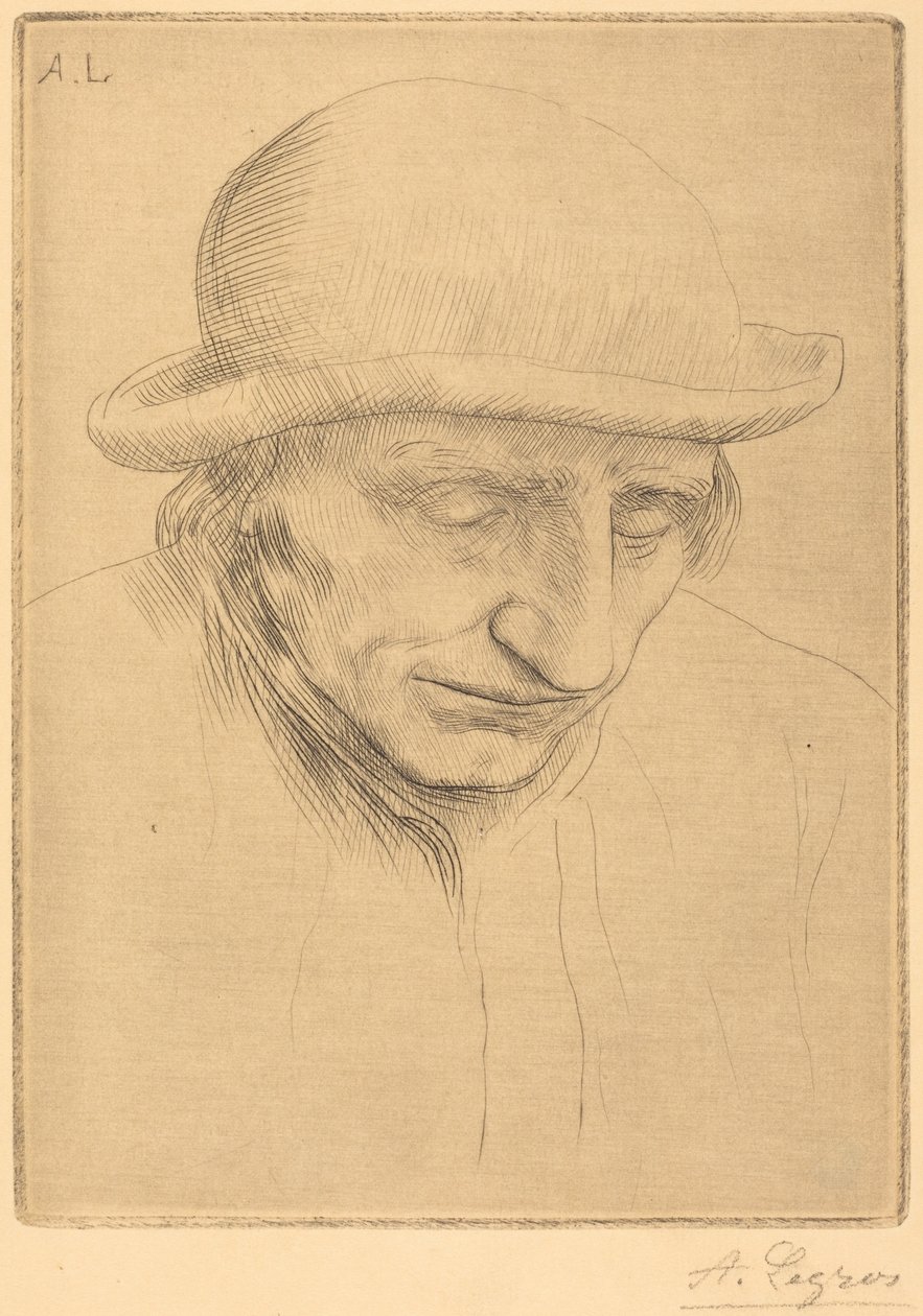 Kerek kalapos paraszt (Paysan avec chapeau rond) alkotó: Alphonse Legros