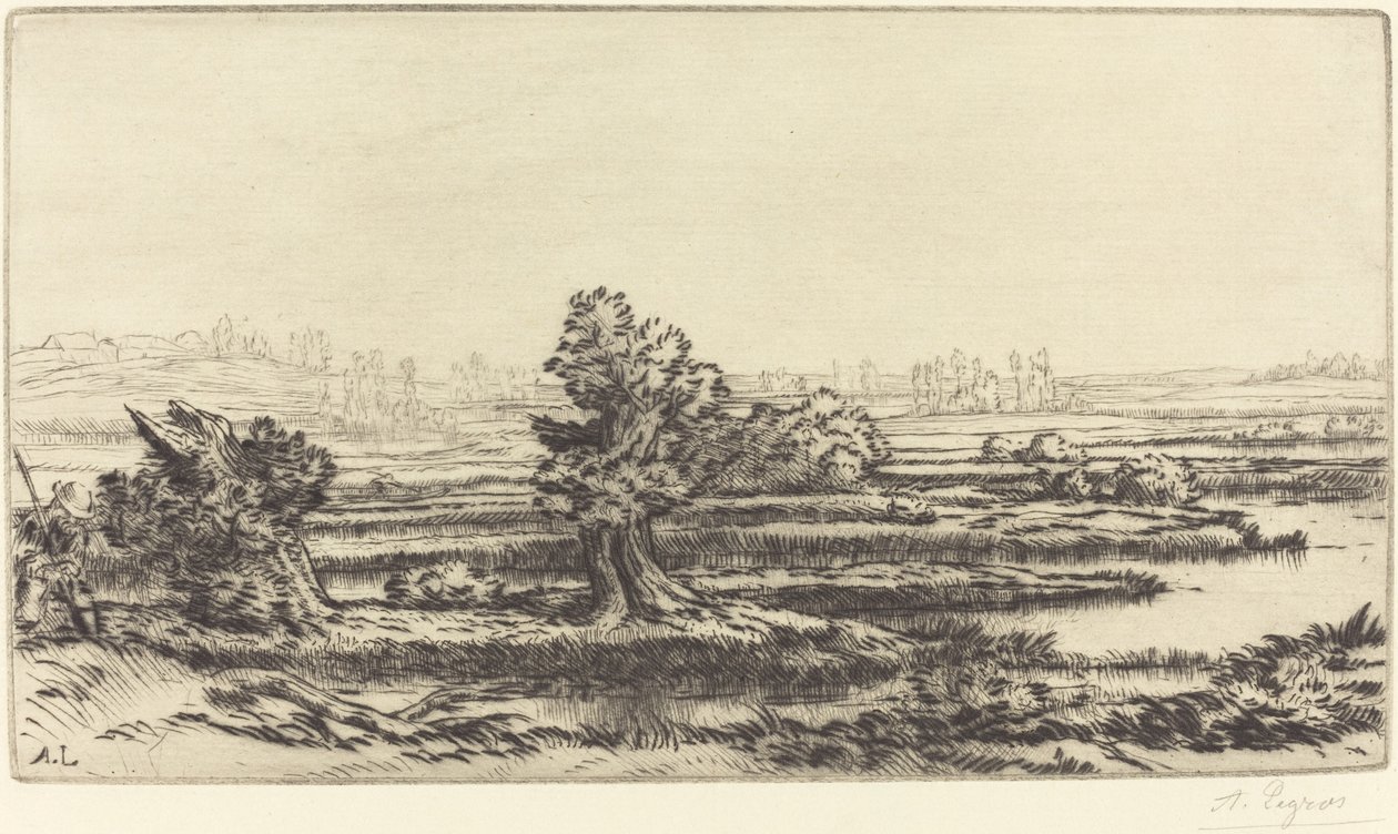 Les Tourbieres tőzeglápok. alkotó: Alphonse Legros