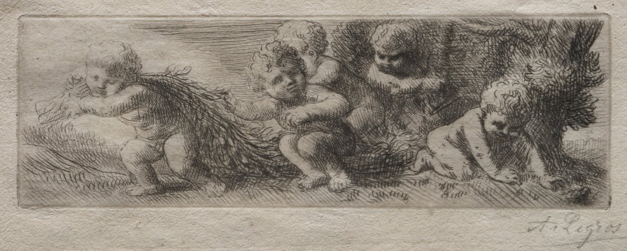Lemez a Top of Pin Box számára. alkotó: Alphonse Legros