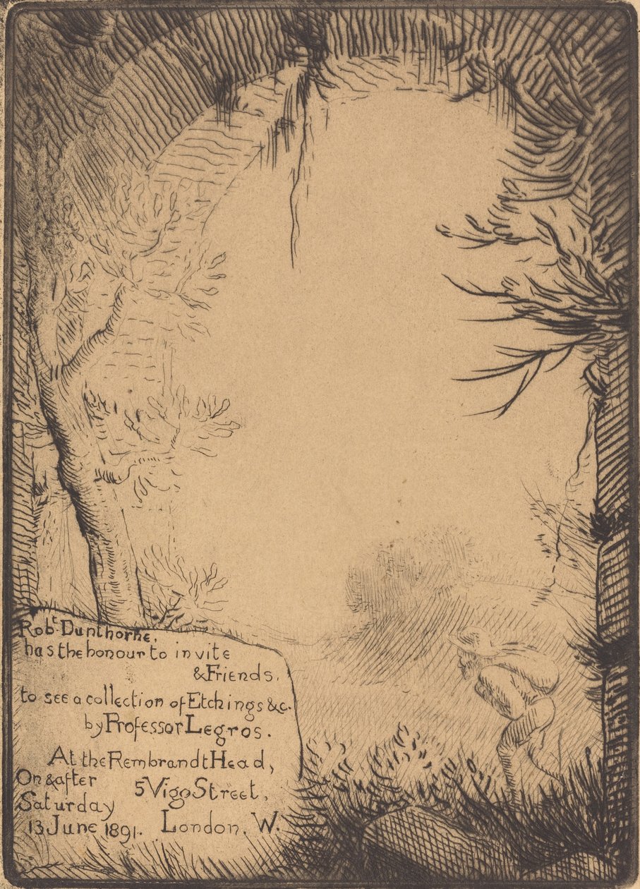 Kiállításhoz készült tányér a Dunthorne Home-ban A tányér kiállításra készült a... alkotó: Alphonse Legros