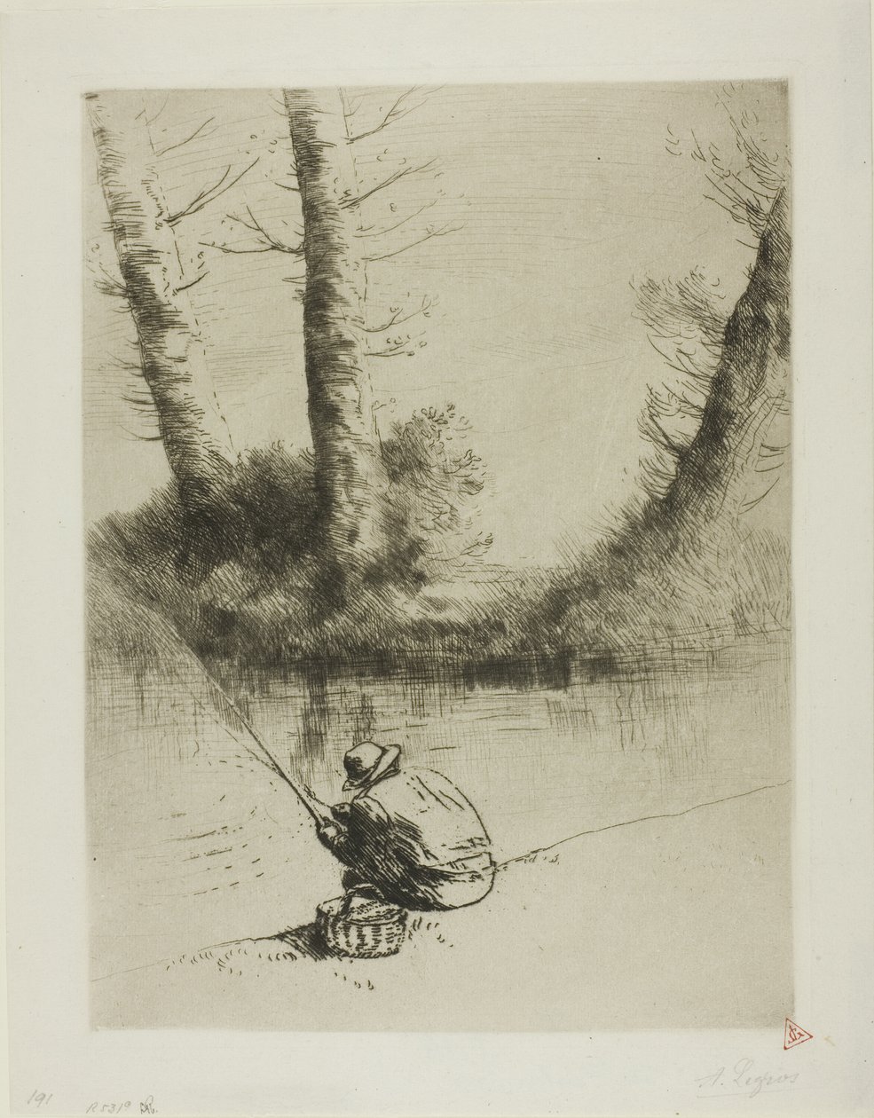 Rúdhalász alkotó: Alphonse Legros