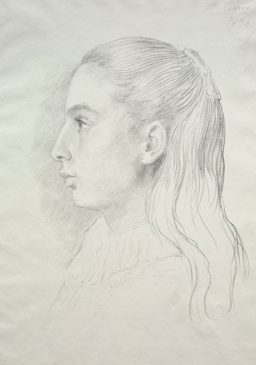 Legros E. Nora kisasszony portréja alkotó: Alphonse Legros