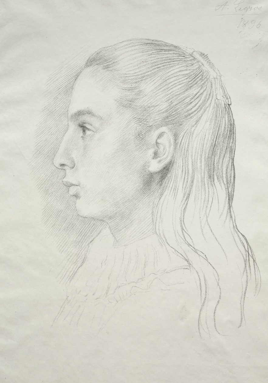Nóra E. Legros kisasszony portréja, 1896. alkotó: Alphonse Legros