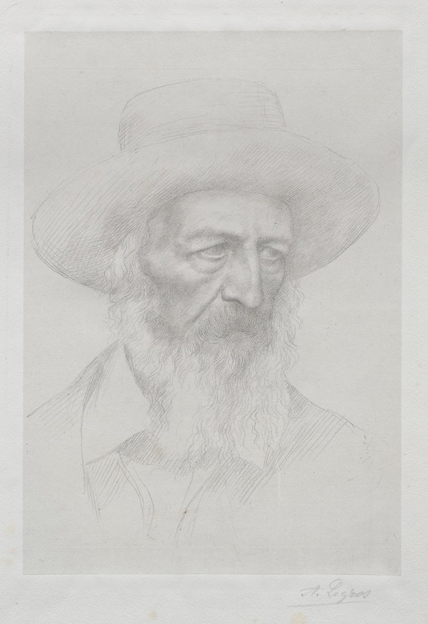 Alfred Lord Tennyson portréja. alkotó: Alphonse Legros