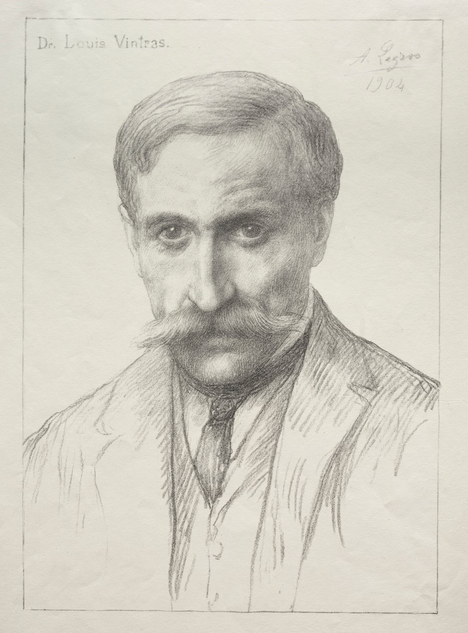 Portré Dr. Louis Vintras. alkotó: Alphonse Legros