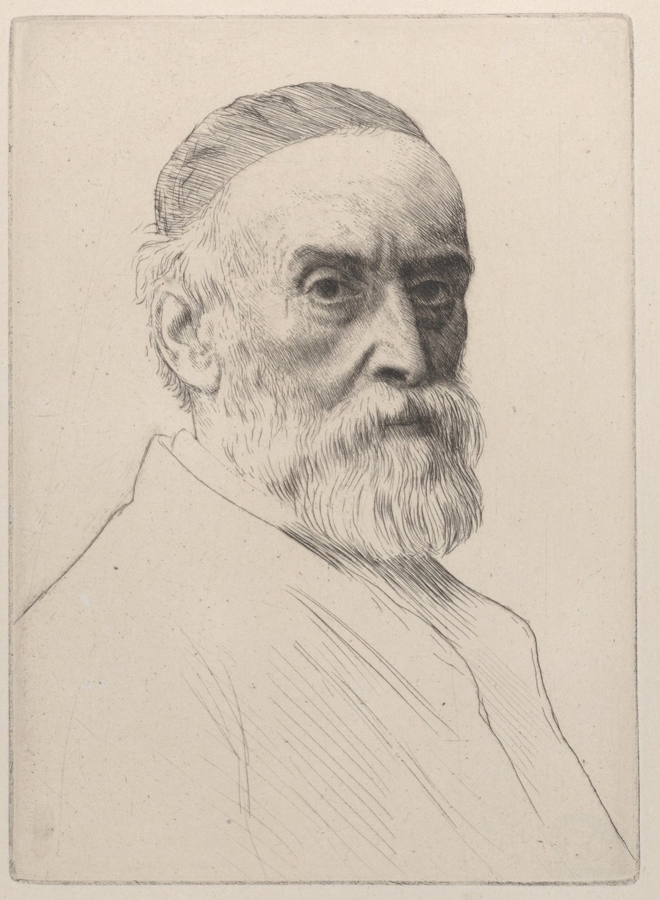 George Frederic Watts portréja, 1879. alkotó: Alphonse Legros